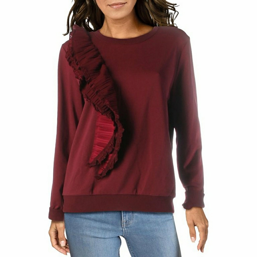 NEW CQ by CQ ruffled sweatshirt SIZE S